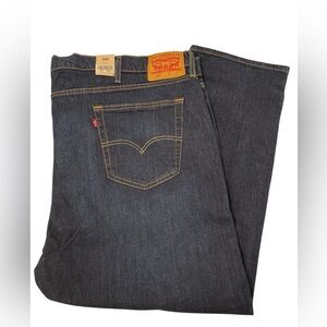 Levi’s Men’s Taper Big and Tall Stretch Dark Wash Jeans Size 50 X 29.
